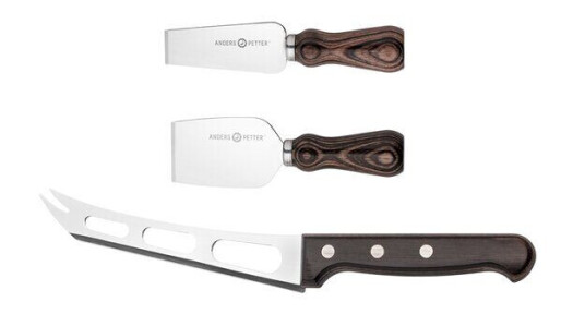 Anders Petter Classic ostesett 3 deler natur/blank