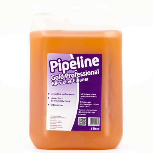 Chemisphere Pipeline Gold Professional 5 liter Klorin fri rensevæske for tappelinjer