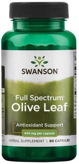 Swanson Olive Leaf Olivenblad Ekstrakt - 60 Kapsler