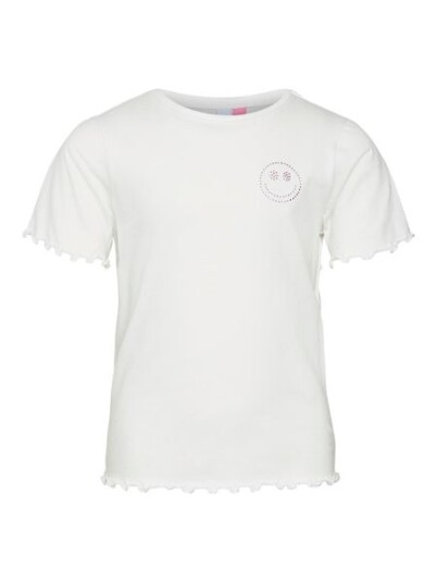 Vero Moda Girl Vmlilo Ss Top Box Jrs Girl   White   146/152