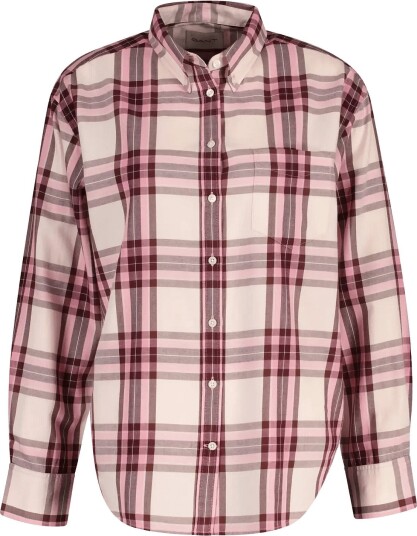 Gant Rel Checked Flannel Bd Shirt REFINED PINK 46