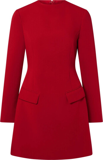 Malina Leanna High Neck Mini Dress Red 36