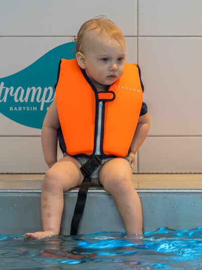 Svømmevest Strooem oransje/marineblå 11–15 kg