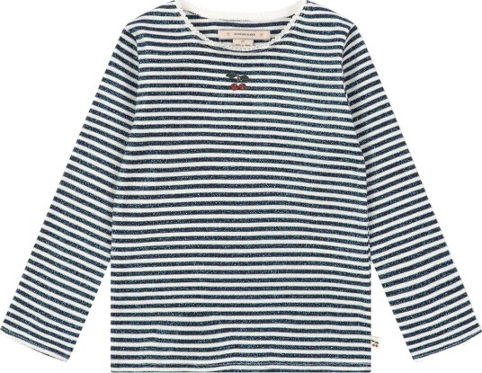 Konges Sløjd Genser Roli Stripe Formørkelse m. Glitter Konges Sløjd 7 8 år (122 128) Genser Hvit Marineblå