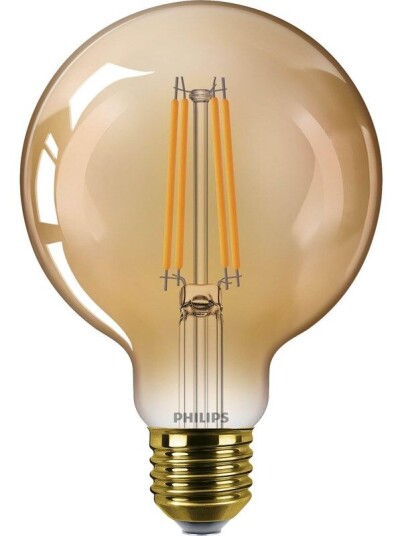 Philips LED-lyspære Globe G95 3,1W (25W) Flame E27 Philips LED-lyspære Globe G95 3,1W (25W) Flame E27