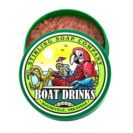 Stirling Soap Co. barbersåpe i skål Boat Drinks 170g Stirling Soap Co. barbersåpe i skål Boat Drinks 170g