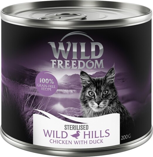 Wild Freedom Våtfôr Adult Sterilised Kornfri Oppskrift Wild Hills Sterilised And & Kylling 6 X 200 G