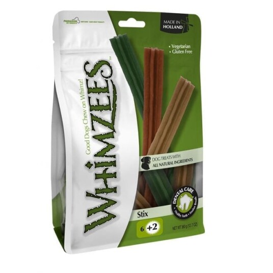 Whimzees Dentasticks Tygg I Pose 3 Størrelser Large Whimzees Dentasticks Tygg I Pose 3 Størrelser Large