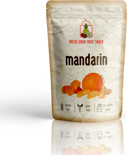 Frystorkad Mandarin | 100% Naturlig – Snackspåse 22g