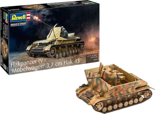 Revell 03363 Flakpanzer IV Modellbyggesett Stridsvogn 1:72 Revell 03363 Flakpanzer IV Modellbyggesett Stridsvogn 1:72