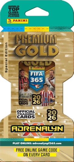 Panini FIFA 365 Adrenalyn XL 2026 Premium Gold samlekort