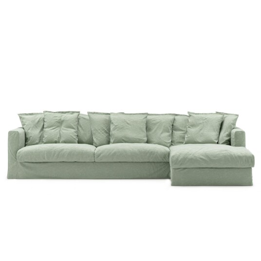 Decotique Le Grand Air 3 seter Sofa Divan Høyre Hjørnesofaer & Divansofaer Lin Green Pear 300827 227826 227827