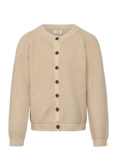 Copenhagen Colors Knitted Classic Rib Cardigan Beige 74 Copenhagen Colors Knitted Classic Rib Cardigan Beige 74