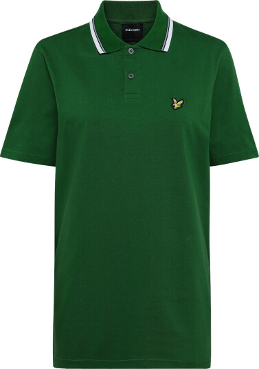 Lyle & Scott Tipped Track Polo Shirt Green L