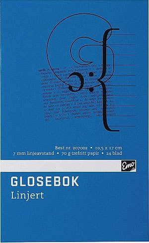 Glosebok EMO 105x170mm 24 blad Glosebok EMO 105x170mm 24 blad