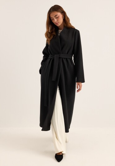 Bubbleroom Belted Long Coat