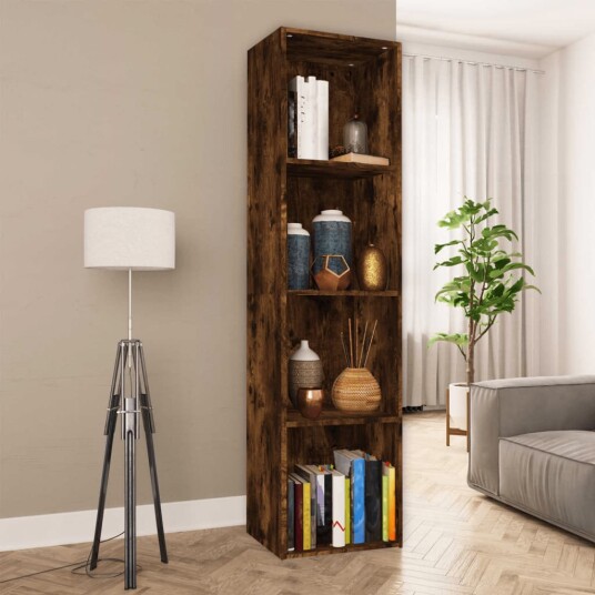 vidaXL Bokhylle/TV-benk r?kt eik 36x30x143 cm konstruert tre vidaXL Bokhylle/TV-benk r?kt eik 36x30x143 cm konstruert tre