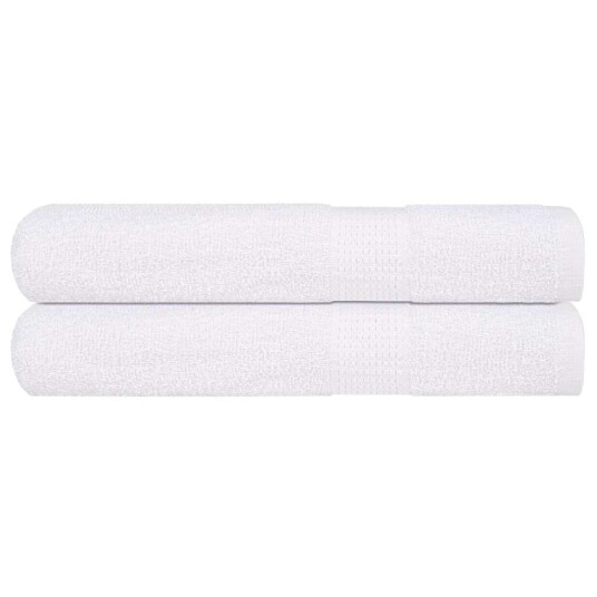 Håndklær FROGN 2 stk hvit 100x200 cm 360 gsm Håndklær FROGN 2 stk hvit 100x200 cm 360 gsm