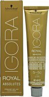 Schwarzkopf Igora Royal Absolutes Anti-Age Permanent Fargekrem 60ml - 5-5 Schwarzkopf Igora Royal Absolutes Anti-Age Permanent Fargekrem 60ml - 5-5