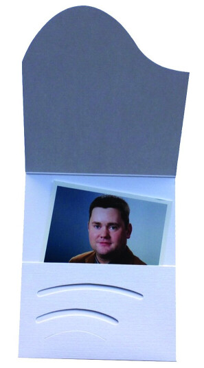 Daiber 16019 Envelope Folder Fotoark Kartong Hvit Portrett 1 Lommer 100 Stykker