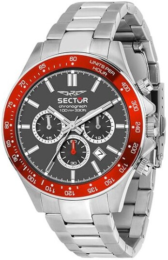 Sector 230 Herreklokke R3273661036 Grå/Stål Ø43 mm