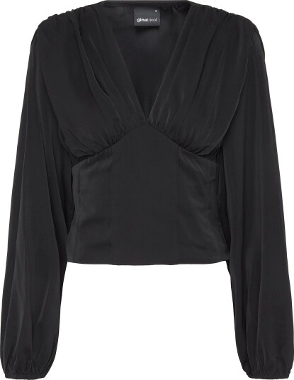 Gina Tricot Shaped Corset Blouse   BLACK (9000)   M