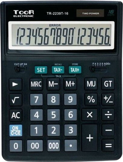 Toor Electronic TR-2239 16-Posisjoner Kalkulator Toor Electronic TR-2239 16-Posisjoner Kalkulator