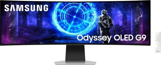 Samsung Odyssey G9 49" OLED Gaming Monitor 5120x1440 240Hz Bøyd Sort/Sølv Samsung Odyssey G9 49" OLED Gaming Monitor 5120x1440 240Hz Bøyd Sort/Sølv