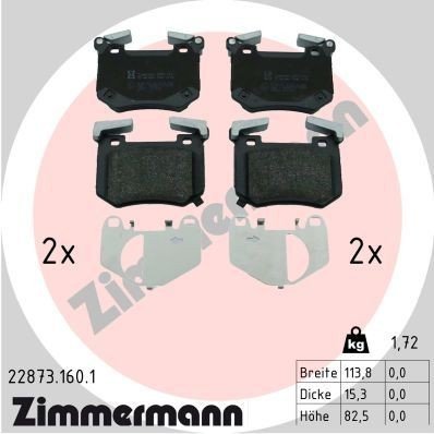 Bremseklosser ZIMMERMANN 22873.160.1