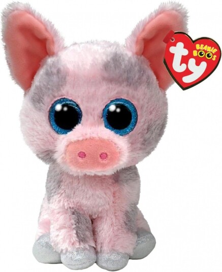 Ty Beanie Boos Hambone Rosa Gris Kosedyr 15 Cm Fra 3 År