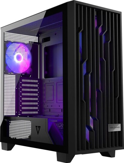 Modecom Volcano Perun ARGB ATX microATX Mini-ITX Svart