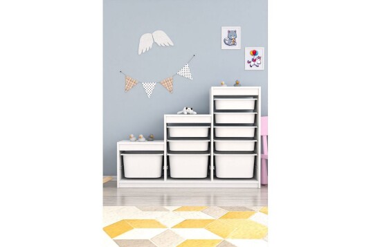 Flerbruks Kapasitetskap Swiss Hvit Hvit