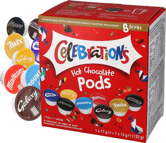 Mars | Celebrations varm sjokolade 8 kapsler til Dolce Gusto