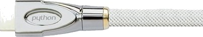 Tilkoblingskabel Hdmi® 2.0 Kabel 4K2k / Uhd 60Hz Aktiv 24K Gullbelagte Kontakter Ofc Hvit Nylonflette 10M Python® Serien Gc M0166