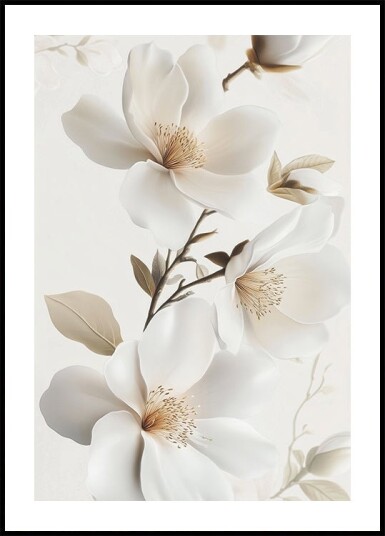 Tender Magnolia Plakat Plakat / 50x70cm Tender Magnolia Plakat Plakat / 50x70cm