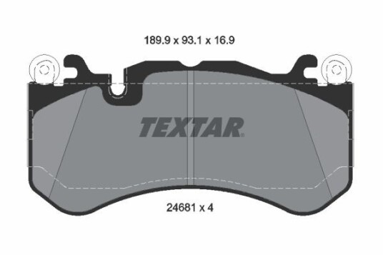 Bremseklosser TEXTAR 2468101 Bremseklosser TEXTAR 2468101