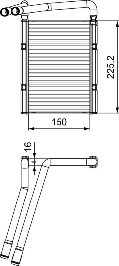 Varmeapparat register VALEO 811548