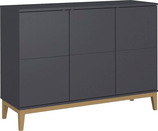 Loft24Pelle Sideboard med 3 dører i MdfGråAvlastningsbord & sidebord