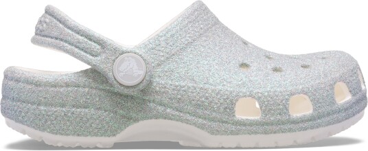 Crocs Classic Iridescent Glitter Kids Sandaler Hvit 20-21