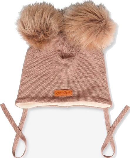 Gugguu Merino Double Furry Baby Beanie - GOLDEN KINDNESS - 5-8MONTHS