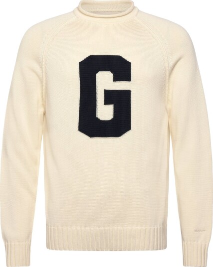 Gant Intarsia G C Neck Cream XL