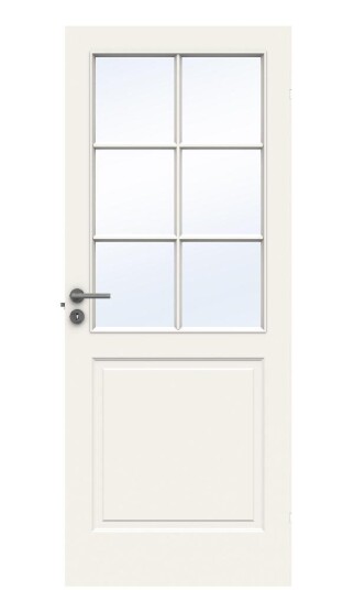 Swedoor style sp6 innerdor med glass 80x210 cm hvit