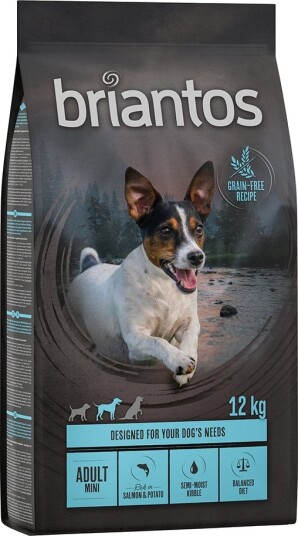 Briantos Adult Mini Laks Og Potet Kornfri 2 X 12 kg