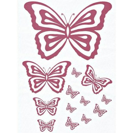 ONION Strykemerke Sommerfugl Rosa A4