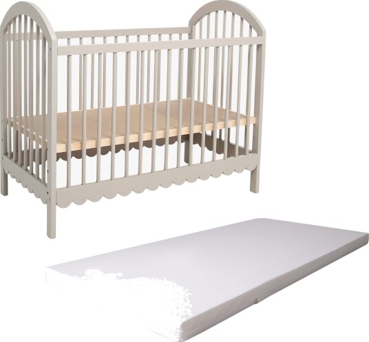 Alice & Fox Dune Sprinkelseng Inkl. BabyMatex Softi Simpli Madrass 60x120, Greige