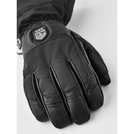 Hestra Heater Gauntlet 5-finger Black/Black 10