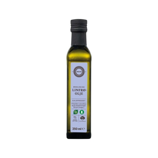 Helios linfrøolje kaldpresset 250 ml Helios linfrøolje kaldpresset 250 ml