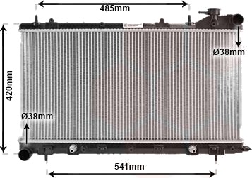 VAN WEZEL 51002046 Radiator, motorkjøling