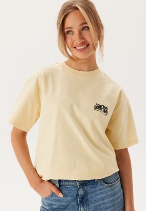 Dr. Denim Trooper Tee Light Yellow Flower Times S