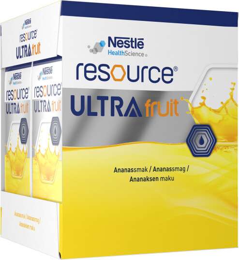 Resource Ultra Fruit næringsdrikk ananas 4x200 ml Resource Ultra Fruit næringsdrikk ananas 4x200 ml